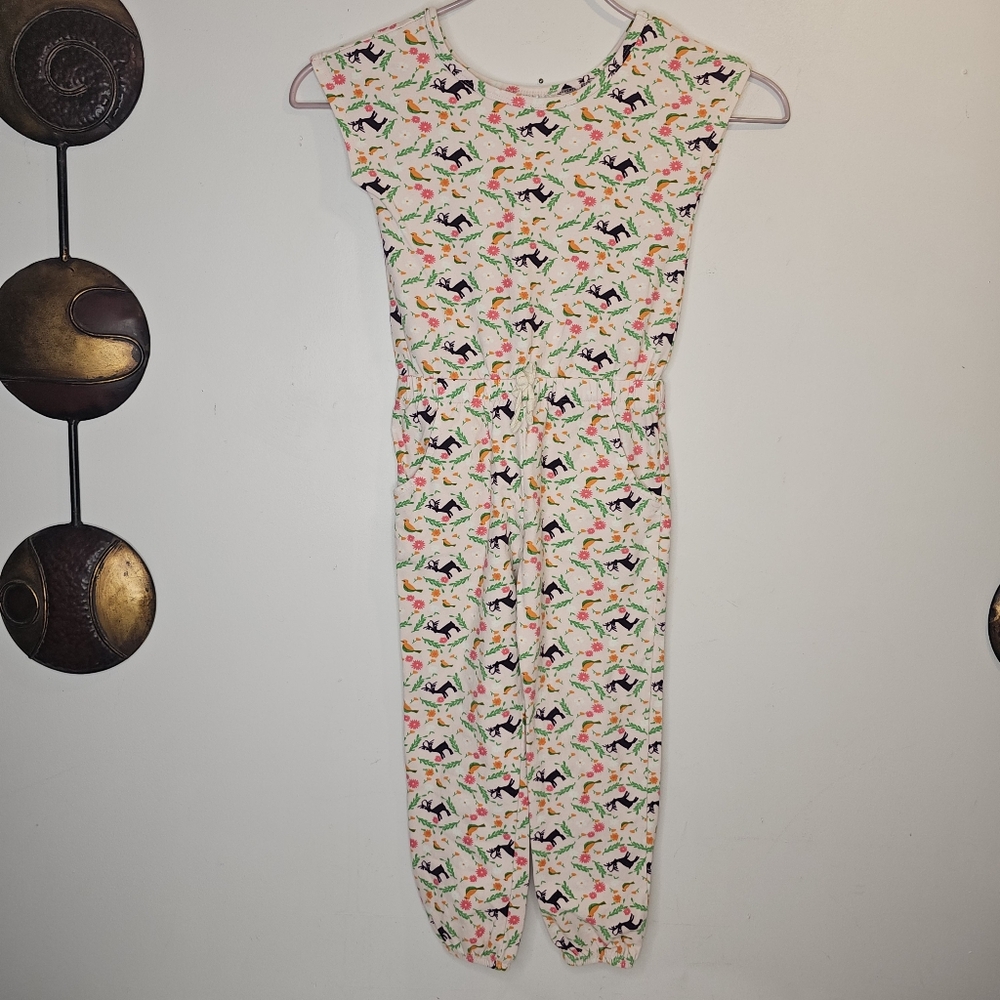 Dot Dot Smile Girls Pink Cap Sleeve Jumpsuit Size 5/6